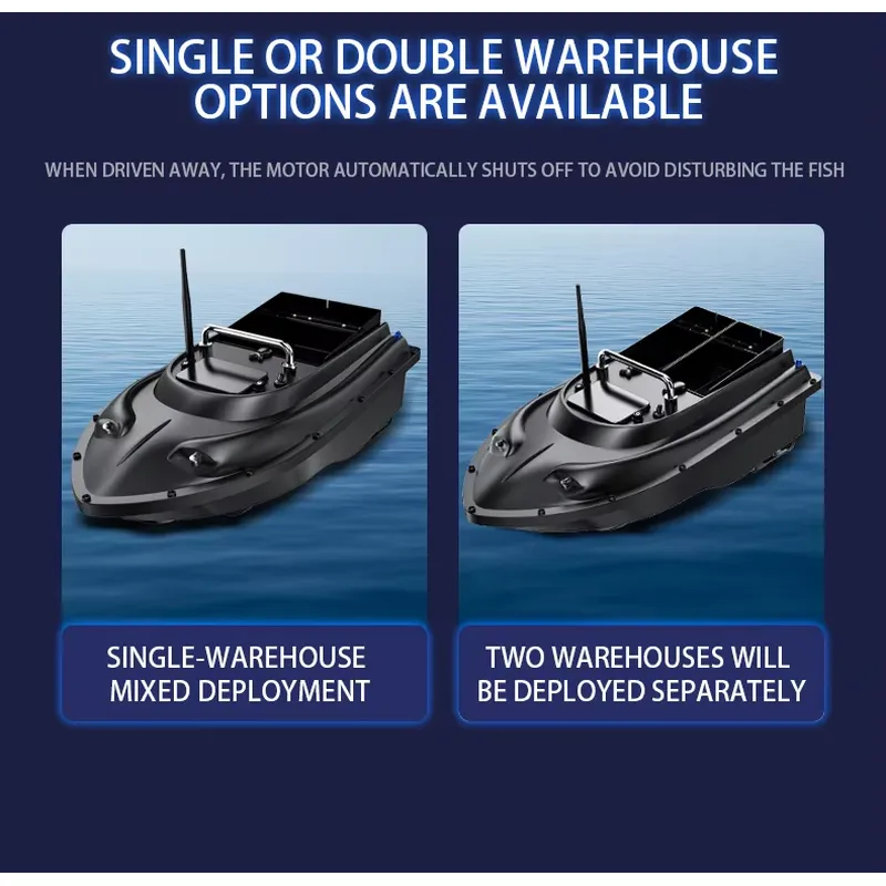 Fish Finder Gps - เรือตกปลาพร้อมระบบนำเหยื่ออัตโนมัติ ควบคุมระยะไกล ค้นหาปลาด้วย GPS สำหรับตกปลาคาร์พ
