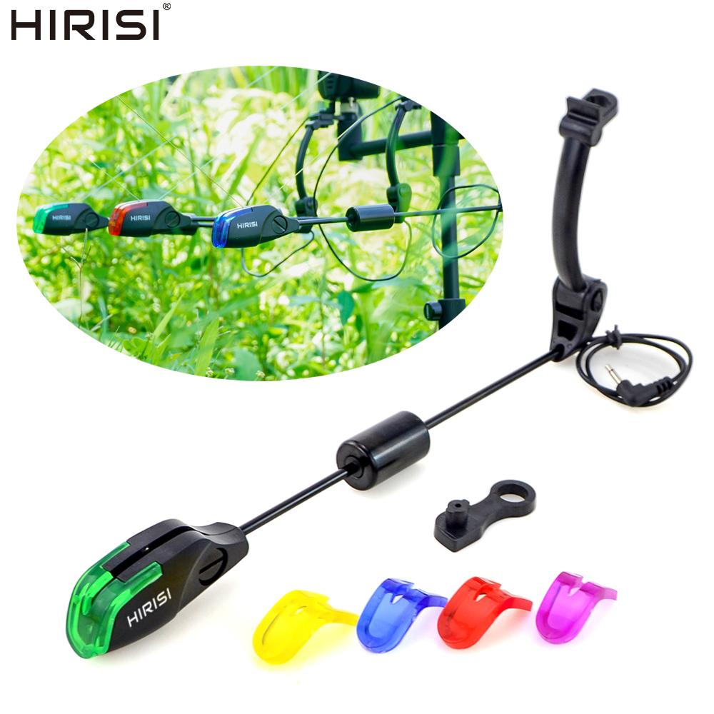 Bite Alarm - ฮิริซิ B2011S ตัวบ่งชี้การกัดเบ็ดแบบ LED พร้อมหัวพลาสติกเปลี่ยนได้ 4