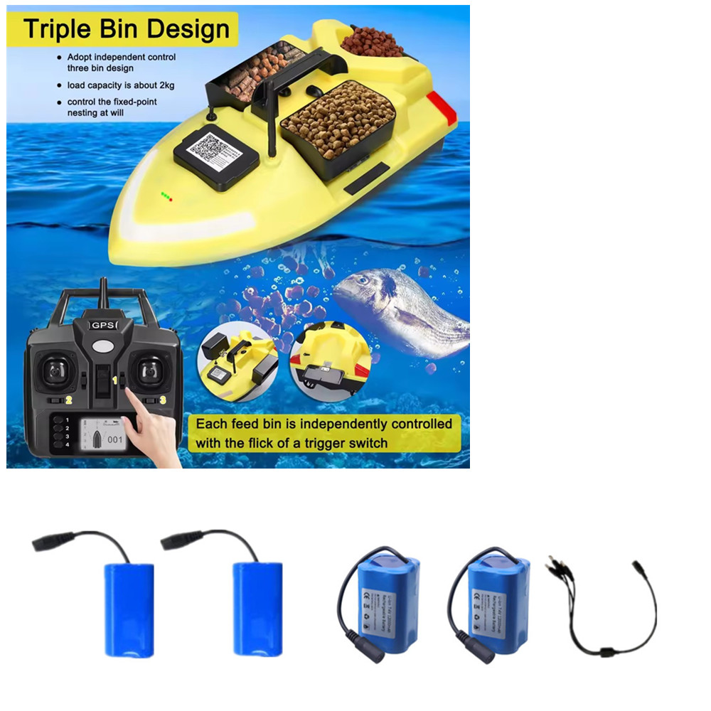 Fish Finder Charger - แบตเตอรี่ 7.4V 5200mAh / 12000mAh /