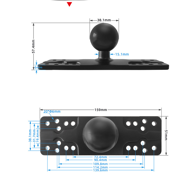 ขาตั้งเครื่องหาปลาทางทะเลขนาด  - Fish Finder Mount บทวิจารณ์และราคา
