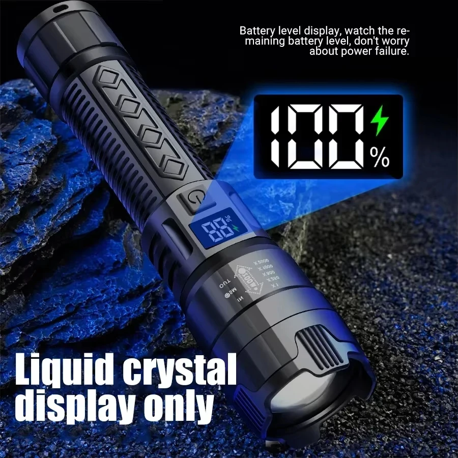ไฟฉาย LED ยุทธวิธี 2000LM ชาร์ - Fishing Light บทวิจารณ์และราคา