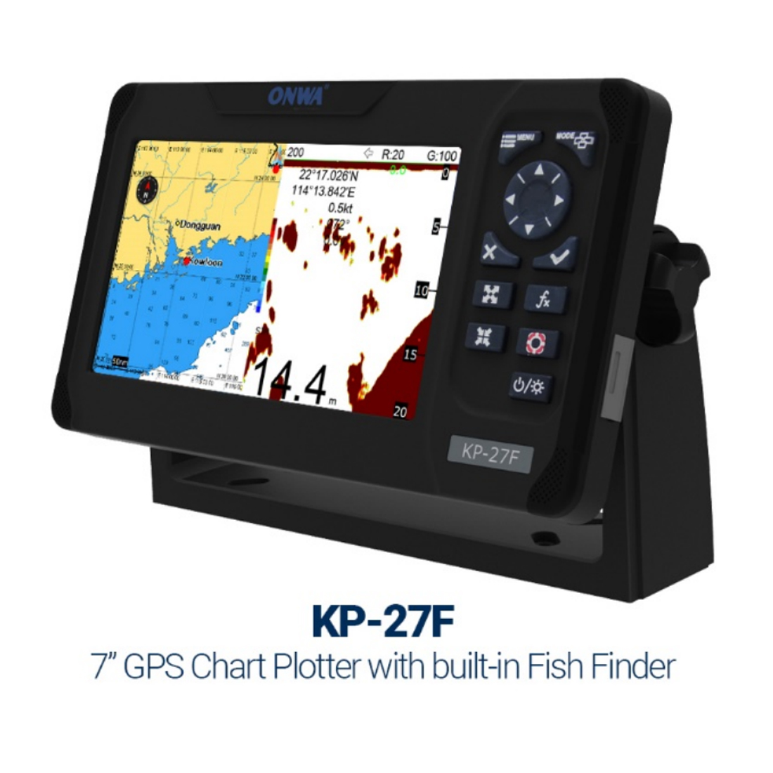 เครื่องหาปลา ONWA KP-27F ขนาด  - Fish Finder Gps บทวิจารณ์และราคา